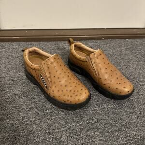 Roper | Shoes | Roper Canvas Daisy Tan Slip On Loafers  display picture 3